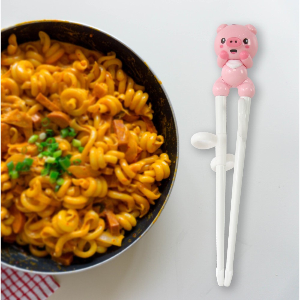 Đũa tập gắp cho bé, tập ăn xỏ ngón bằng nhựa nhãn hiệu Edison