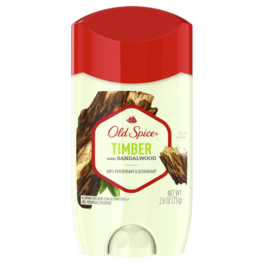 Lăn Khử Mùi Old Spice Timber with Sandalwood Anti-Perspirant & Deodorant sảng khoái & tự tin 73g