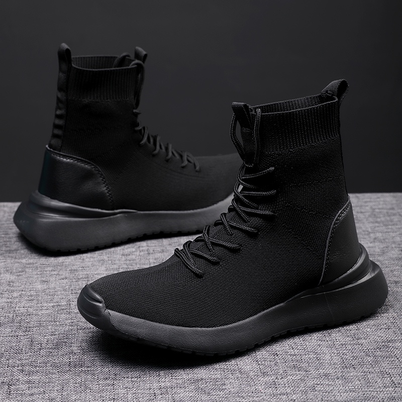 Giày Thể Thao Balenciaga Cổ Cao Siêu Nhẹ Thoáng Khí Cột Dây Thời Trang Cho Cặp Đôi