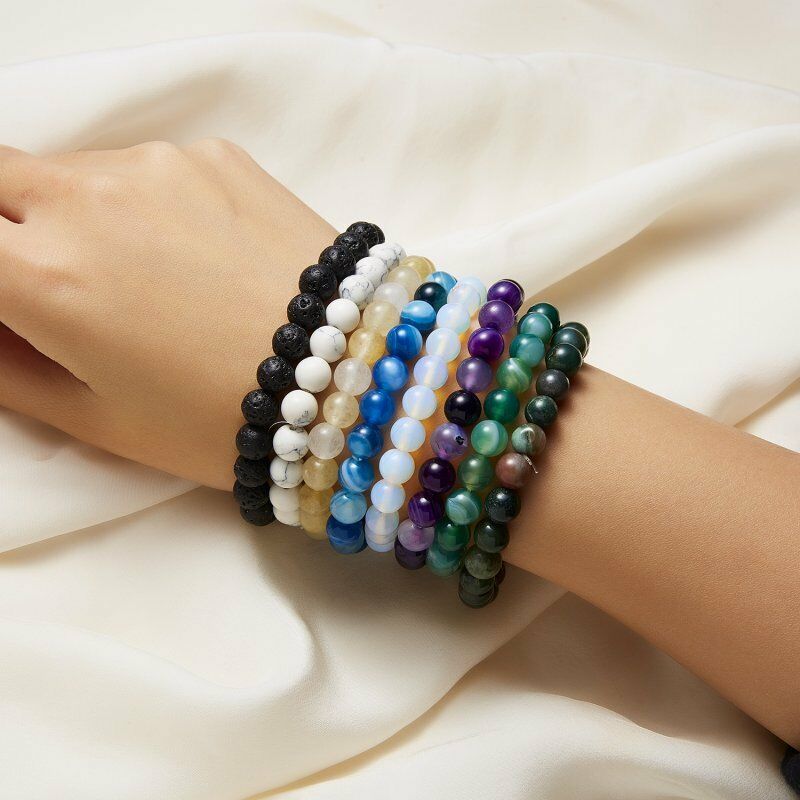 Vòng Tay Chuỗi Hạt Đá Luân Xa 7 Luân Xa Tự Nhiên