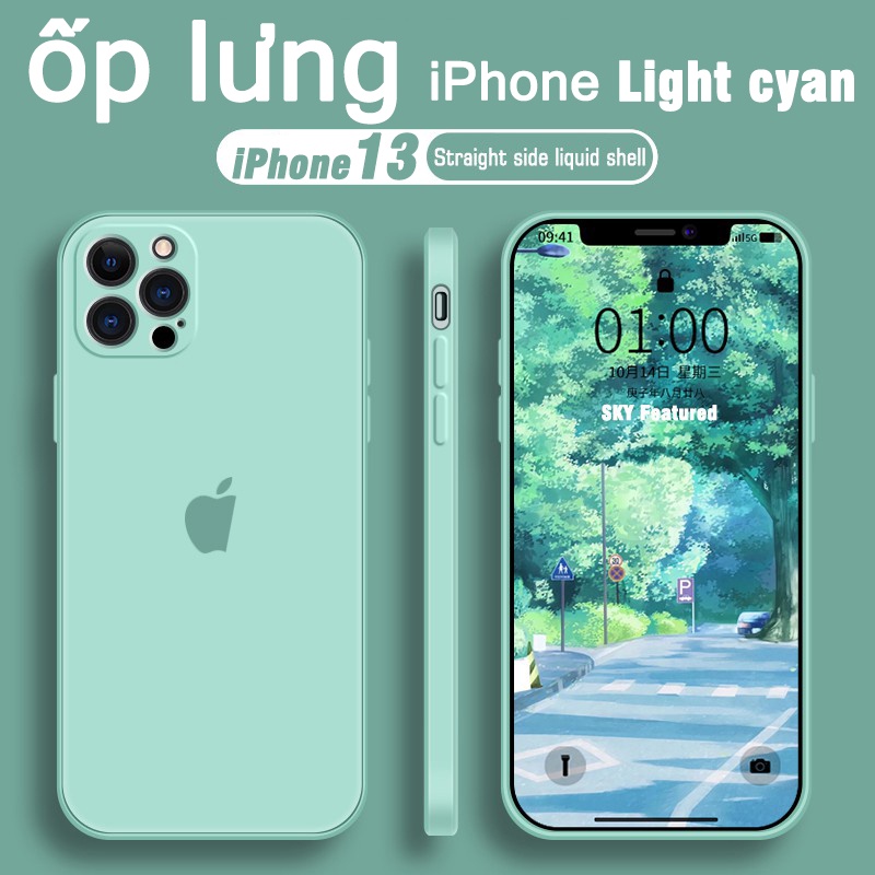 Ốp điện thoại silicon mềm màu trơn bảo vệ camera cho iPhone 13 Pro Max 13 mini 11 12 pro max mini | BigBuy360 - bigbuy360.vn