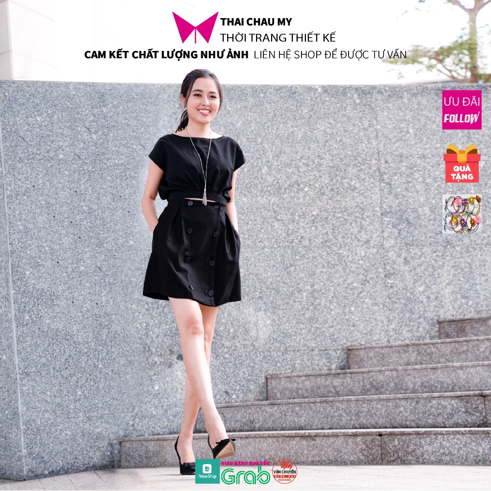 Áo croptop nữ from rộng cột nơ vải lụa, áo kiểu công sở thời trang thiết kế Thái Châu Mỹ