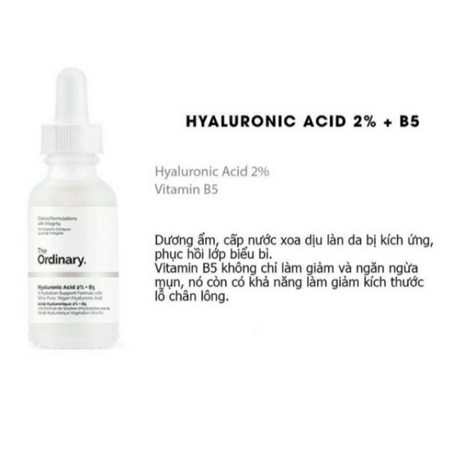 The Ordinary - Tinh chất cấp ẩm HA + B5