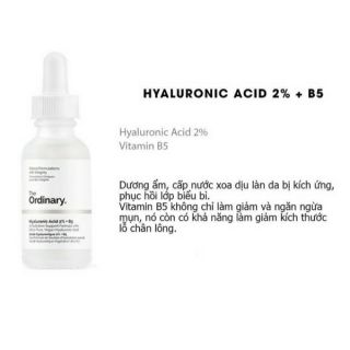 The Ordinary - Tinh chất cấp ẩm HA + B5