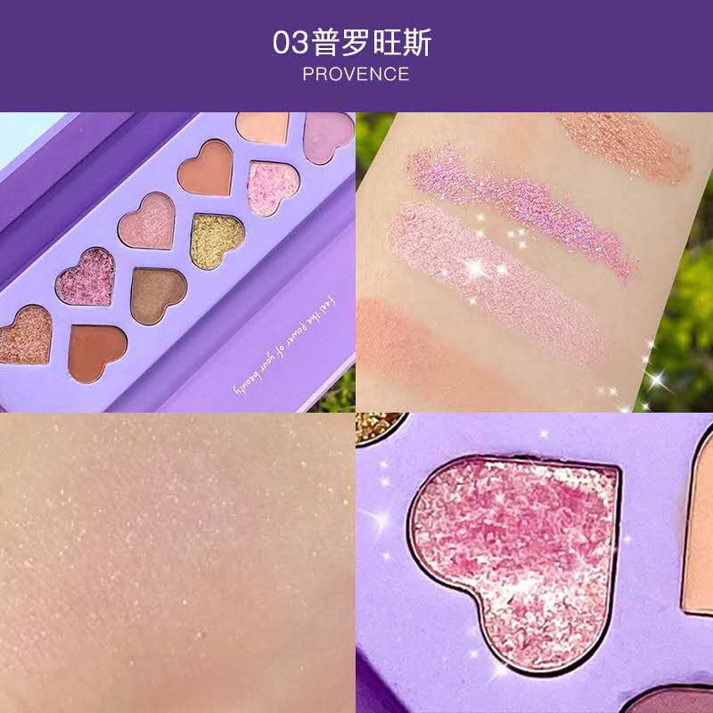 (Hàng Mới Về) Bảng Phấn Mắt Màu Hồng Trái Tim Xinh Xắn Chống Thấm Nước Và Mồ Hôi | BigBuy360 - bigbuy360.vn