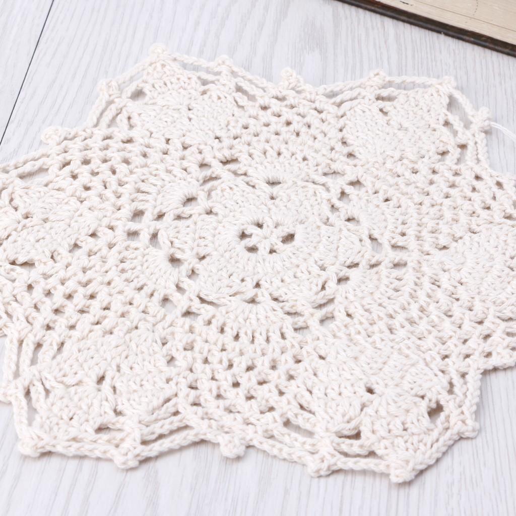 Miếng Lót Ly Hình Hoa Bằng Vải Cotton