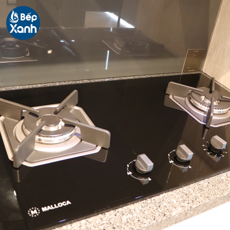 [TRẢ GÓP 0%] Bếp gas âm 2 gas Malloca AS 9602B - Mâm đốt Sabaf, Đánh lửa bằng pin 1.5V