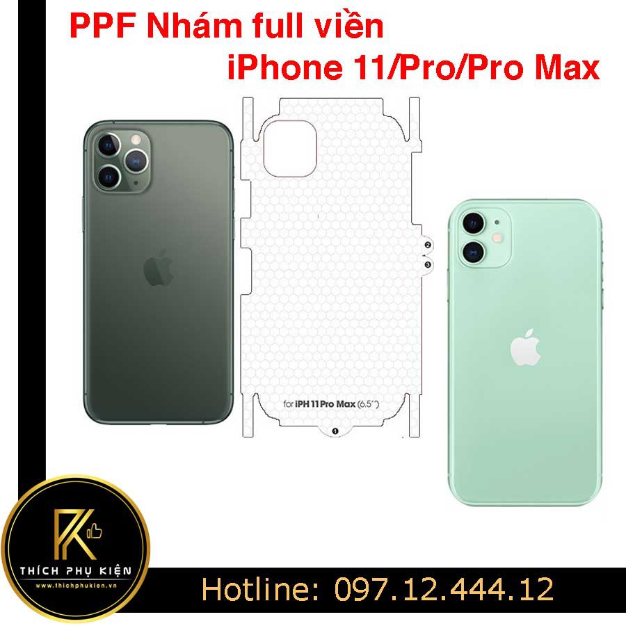 Miếng Dán PPF Nhám Full Viền iP 11/ iPhone 11 Pro/ iPhone 11 Pro Max - Chống Vân Tay Full Viền