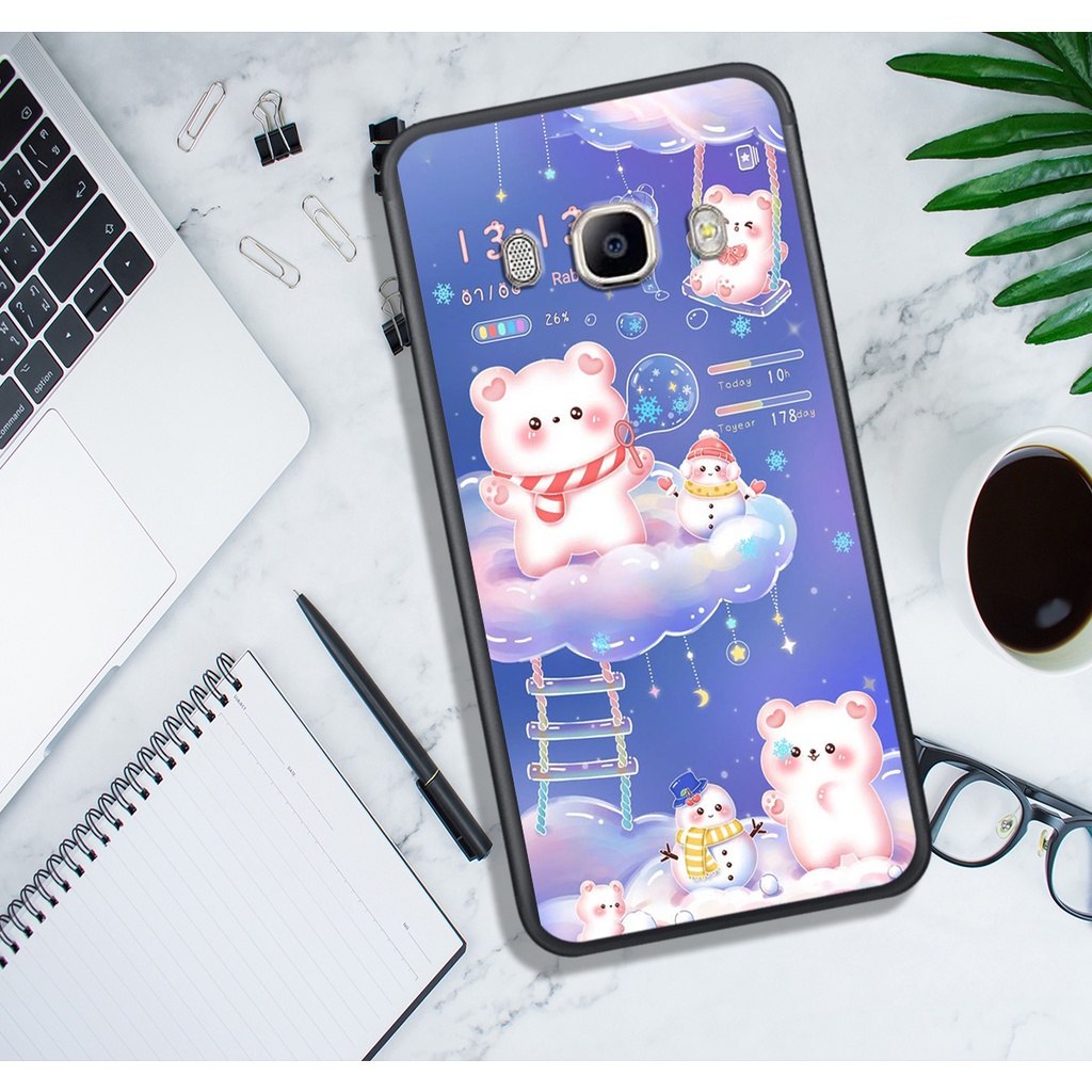 ỐP LƯNG SAMSUNG , IN HÌNH GẤU NÂU CHOCOLATE ĐÁNG YÊU.