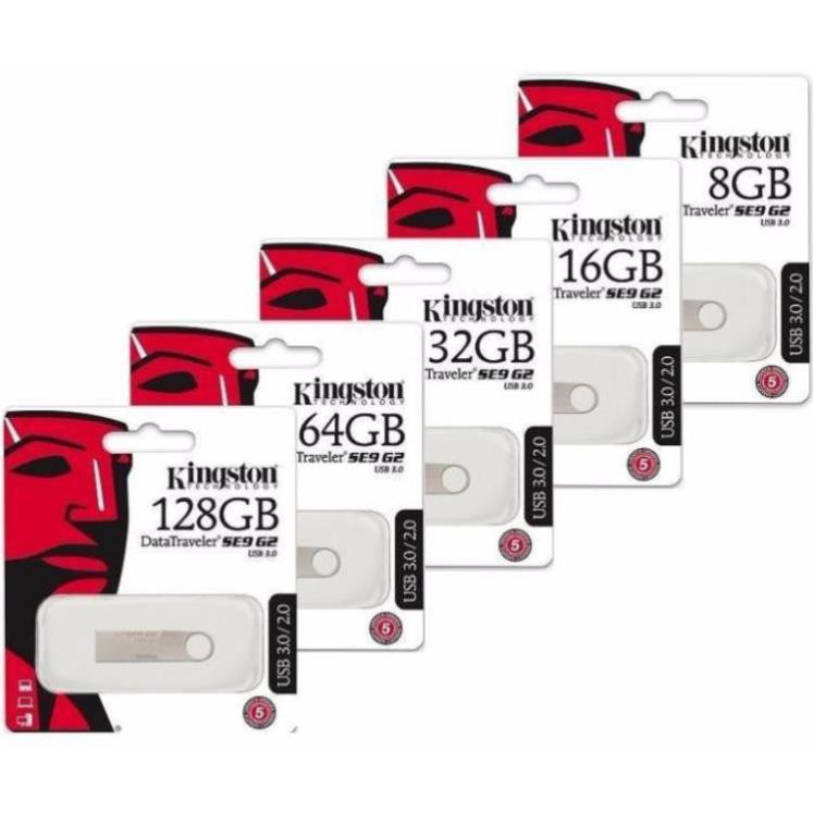 USB Kingston SE9 64Gb/32Gb/16Gb/8Gb/4Gb/2Gb FREESHIP USB chống nước 2.0, Bảo hành 12 tháng