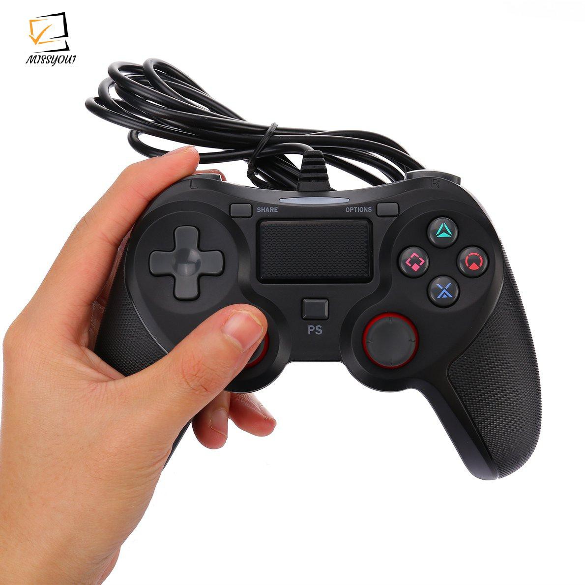 Tay Cầm Chơi Game Có Dây Usb Cho Ps4 / Ps4 Slim / Ps4 Pro / Ps 3