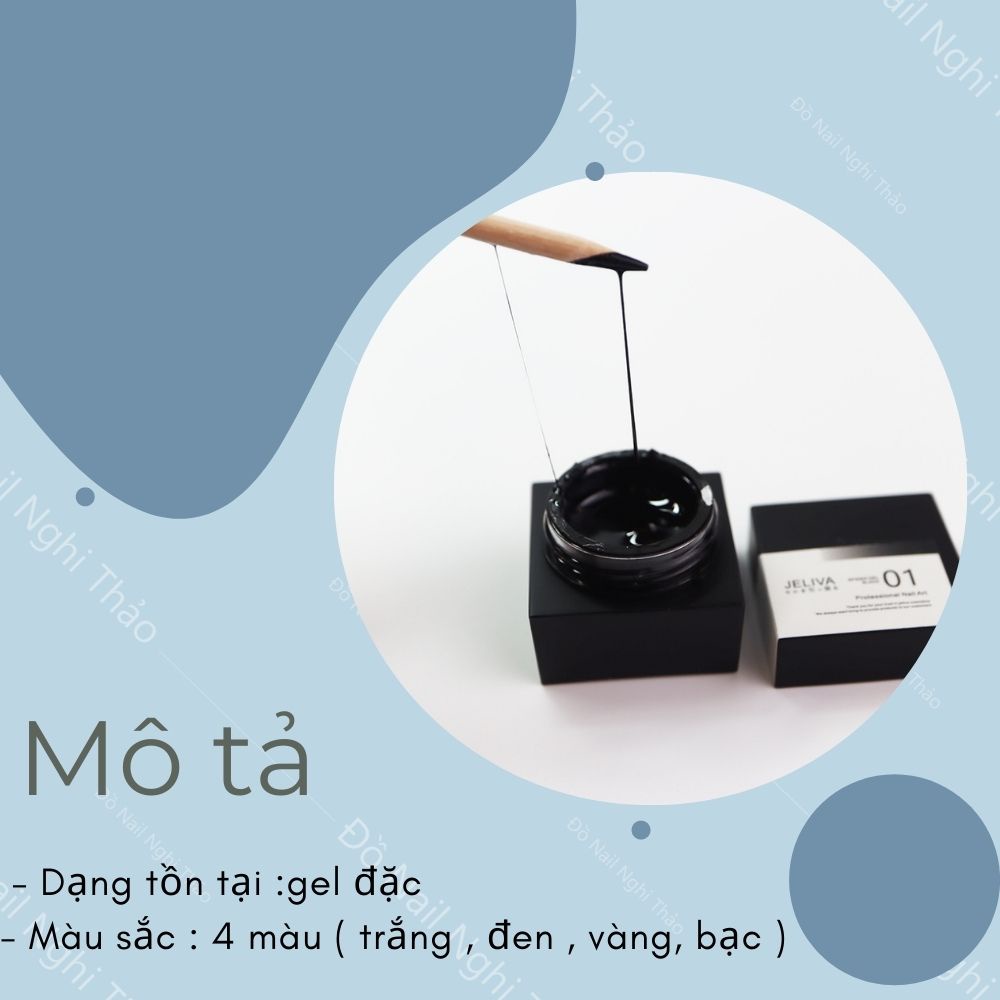 Gel nhện nail , gel mạng nhện Jeliva hũ 8g