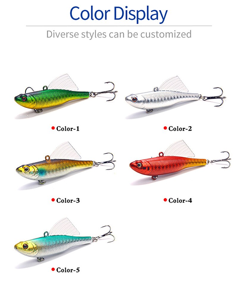 Mồi Câu Cá Giả Có Cánh Cứng 17.2G 6.5cm