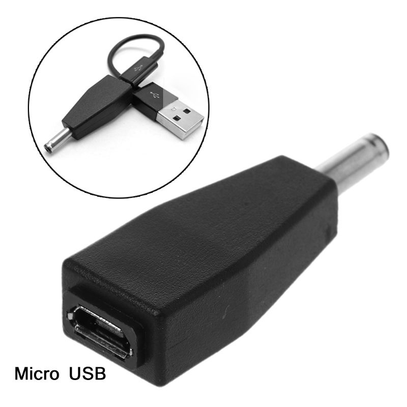 Đầu chuyển đổi cổng Micro USB Female sang DC 3.5x1.35mm Male cho quạt đèn LED