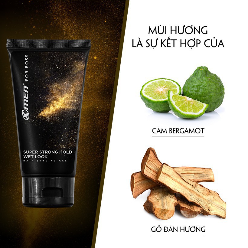 Gel Vuốt Tóc X-Men For Boss Super Strong Hold Natural Look 150G