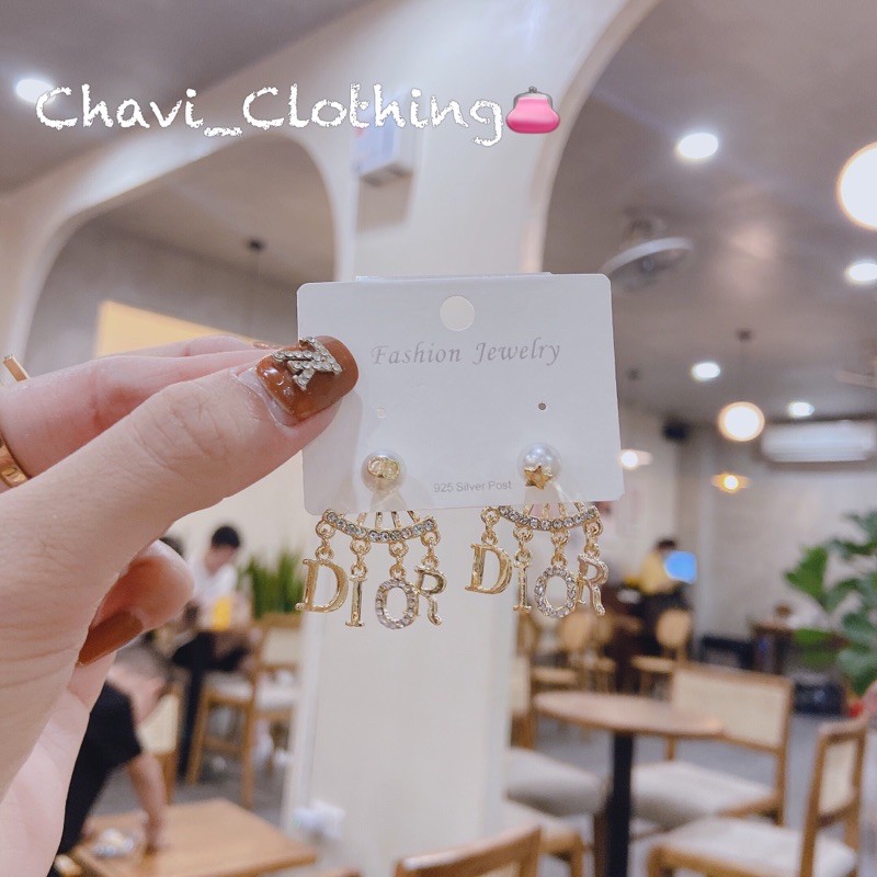 Khuyên tai nhiều mẫu shop CHAVI tự chụp hàng đẹp