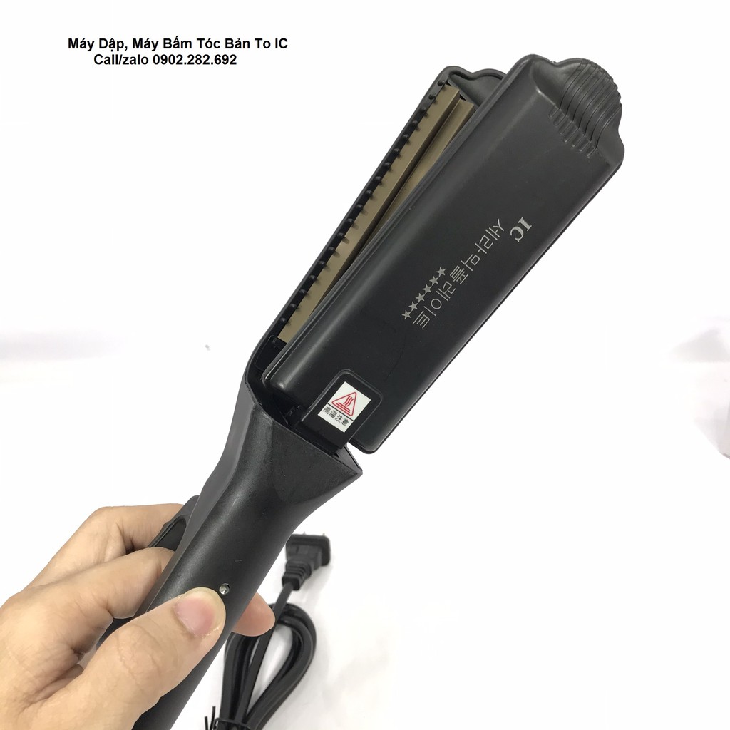 Máy Dập Xù, Máy Là Bản To IC Tiện Dụng Tạo Kiểu Tóc Đa Dạng