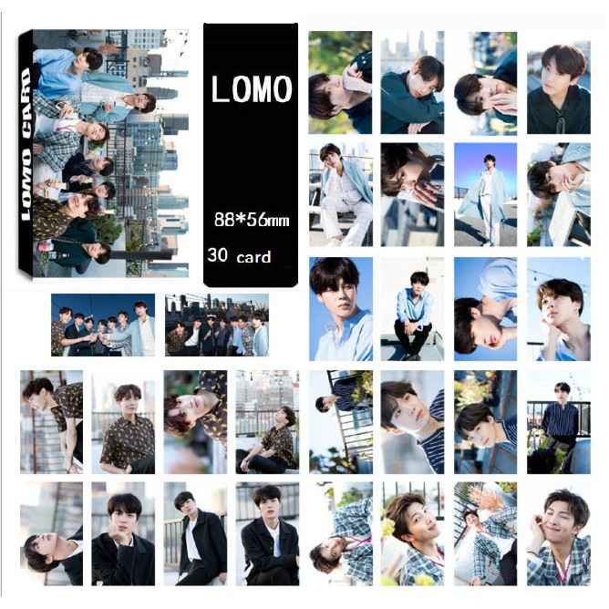 Lomo card hộp 30 hình nhóm BTS mới nhất