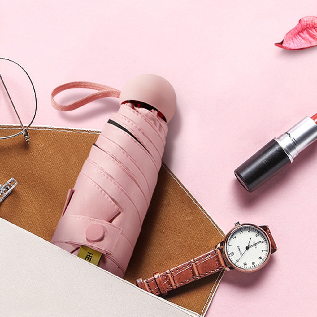 Dù Che Nắng Chống Tia UV / Chống Thấm Nước Siêu Nhẹ 50% 6k Upf50 + Gấp Gọn Tiện Dụng