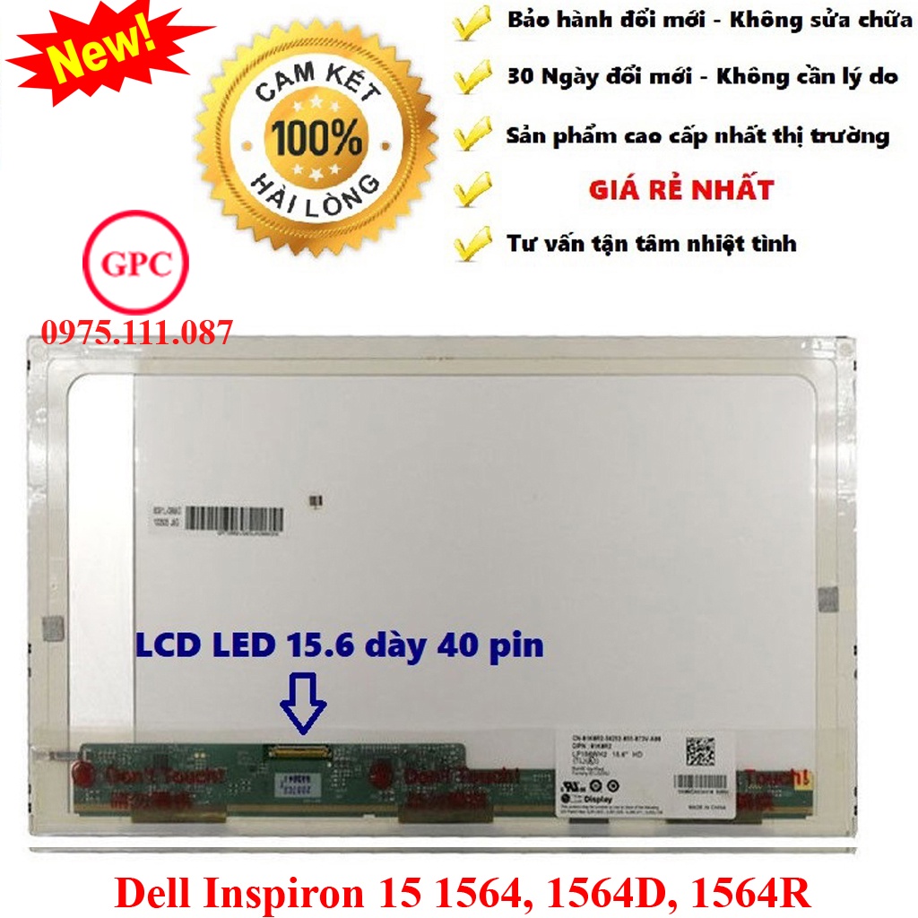 Màn hình laptop Dell Inspiron 15 1564, 1564D, 1564R - hàng mới