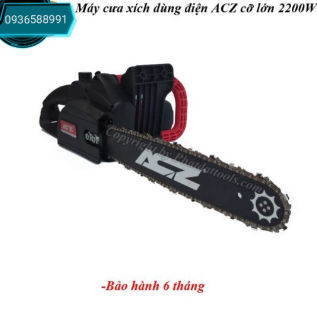 Máy cưa xích cưa gỗ dùng điện ACZ 2200W