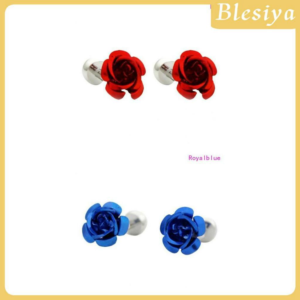 [Blesiya] Khuy Măng Sét Hoa Hồng Phong Cách Pháp