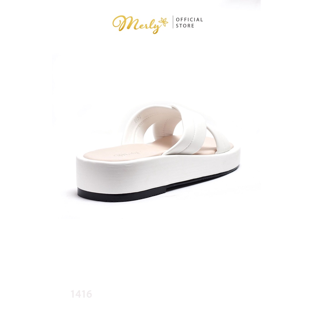 Dép đế bánh mì quai chéo Merly 1416