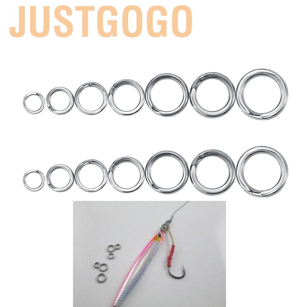 Fishing Tackle Bait Double Circle Split Ring Connector