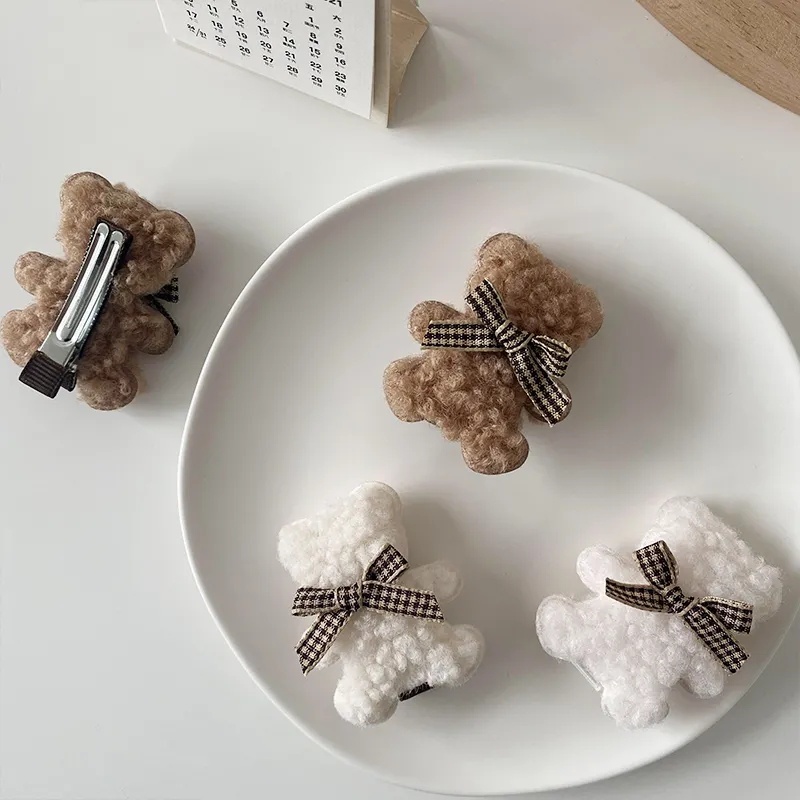 Kẹp tóc thắt nơ phong cách Hàn Quốc dễ thương trong sáng dành cho nữ