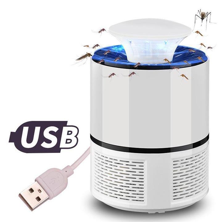 [Đèn Bắt Muỗi] Máy Bắt Muỗi Thông Minh Thế Hệ Mới Hình Trụ Đầu Cắm USB -center247)