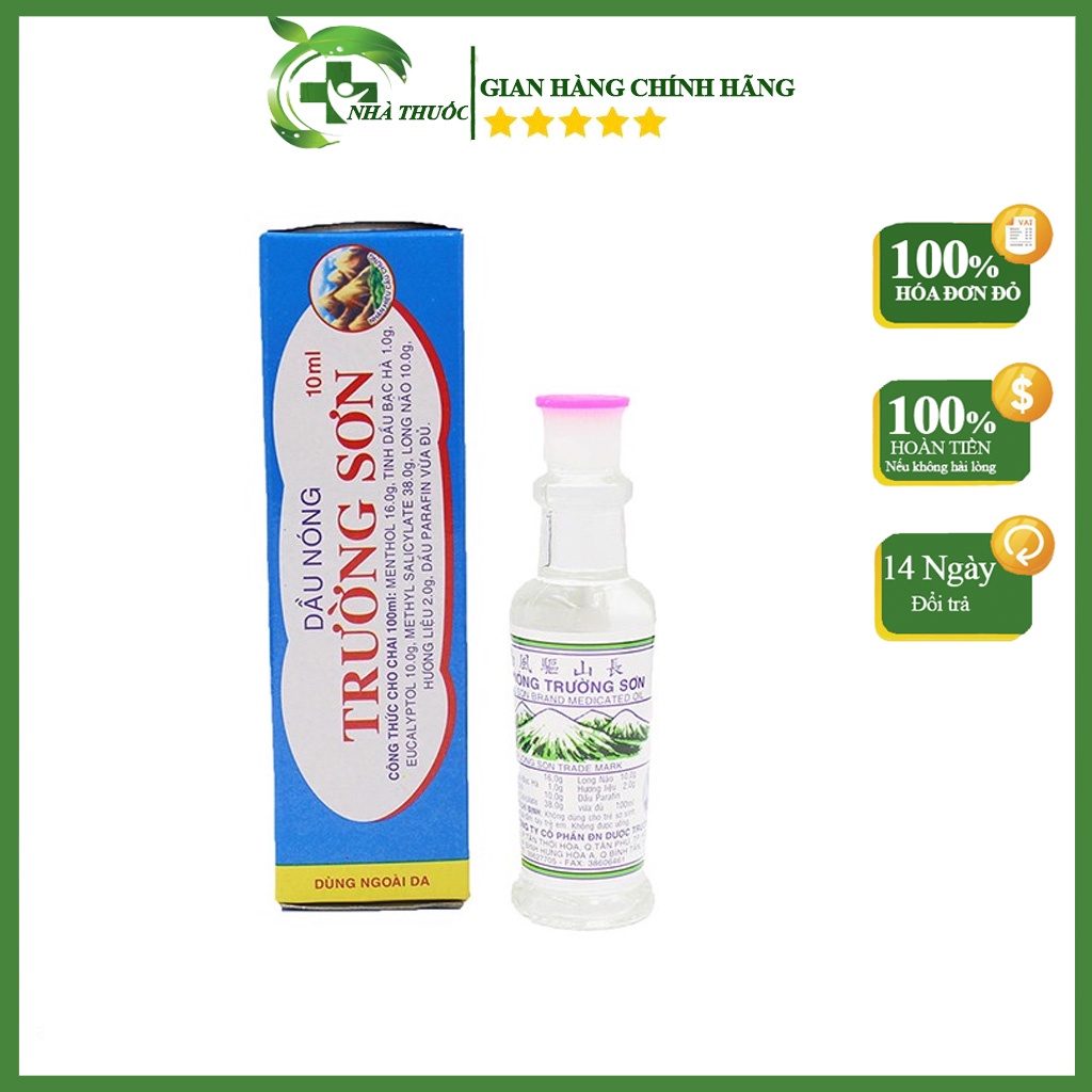 Dầu nóng trường sơn chai 10ml