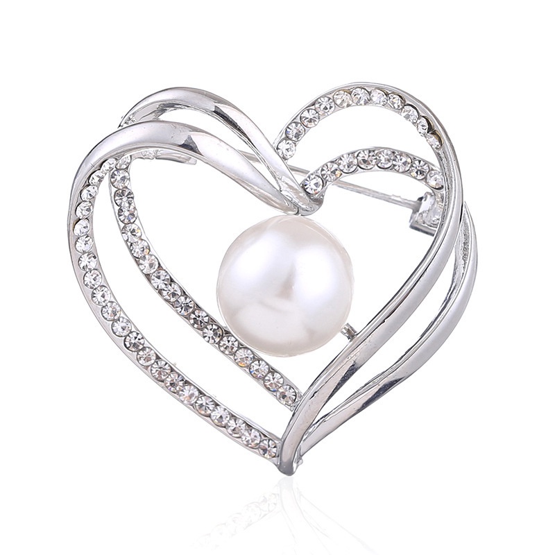 Ghim Cài Áo Đính Ngọc Trai Thiết Kế Độc Đáo