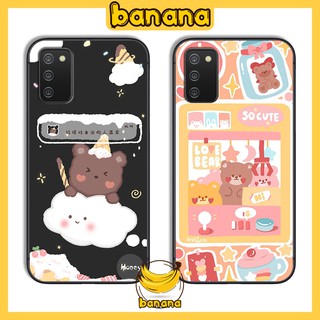 Ốp Samsung 😍 Ốp lưng Samsung A02S Cute Bear nhựa cao cấp viền silicon