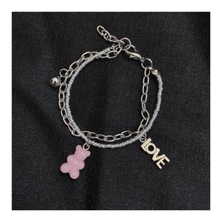 Vòng cườm trắng mix charm