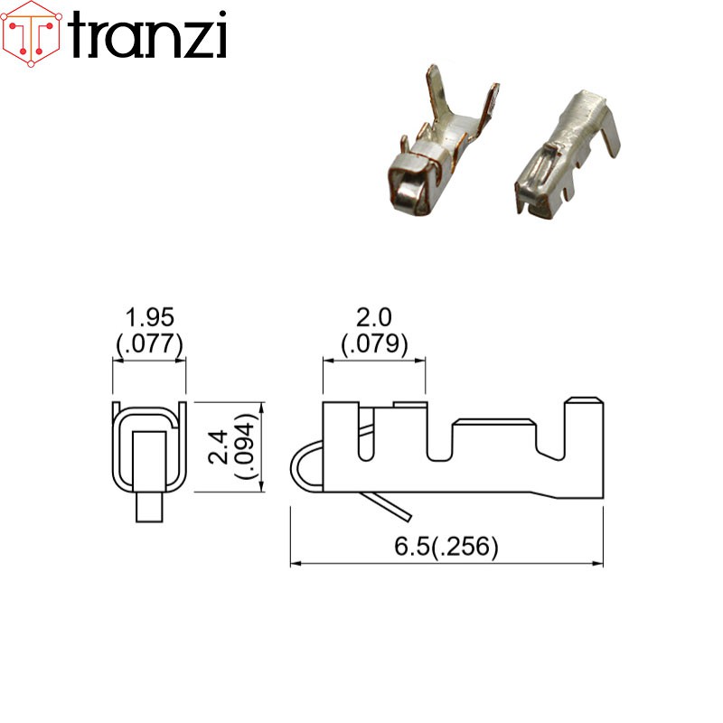 Lõi Header 2.54mm cái XH2.54 6.5mm - túi 100 cái