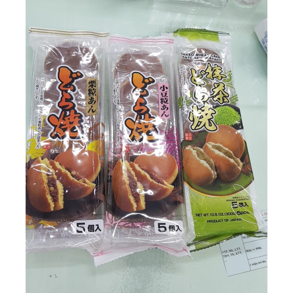 Bánh rán Doremon 3 loại nhân hàng Nhật - date 2022 (trà xanh, hạt dẻ, đậu đỏ)