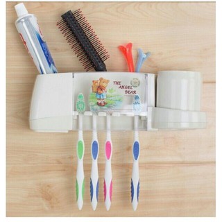 Bộ để bàn chải, ly treo tường 2155