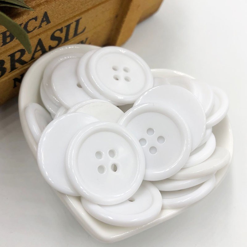 Set 50 Nút Nhựa 4 Lỗ Nhiều Màu Sắc 11 / 15 / 18 / 20 / 25 / 30mm pm250