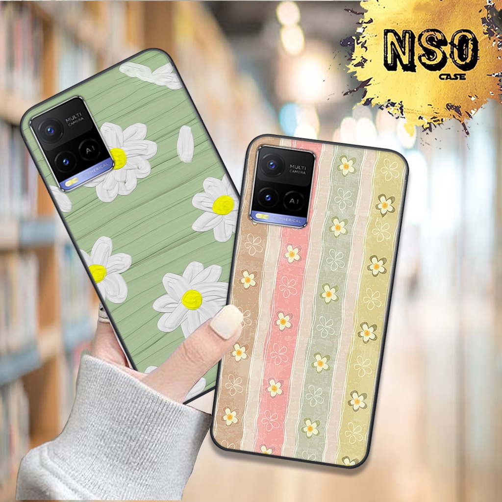 [HÀNG MỚI HOT] Ốp Lưng Vivo Y21 - Y21s In Hình họa tiết hoa lá đẹp