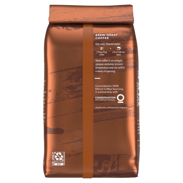 Cà phê nguyên hạt Starbucks Medium Roast Ground Coffee, Pike Place Roast, 100% Arabica, 340gram | BigBuy360 - bigbuy360.vn