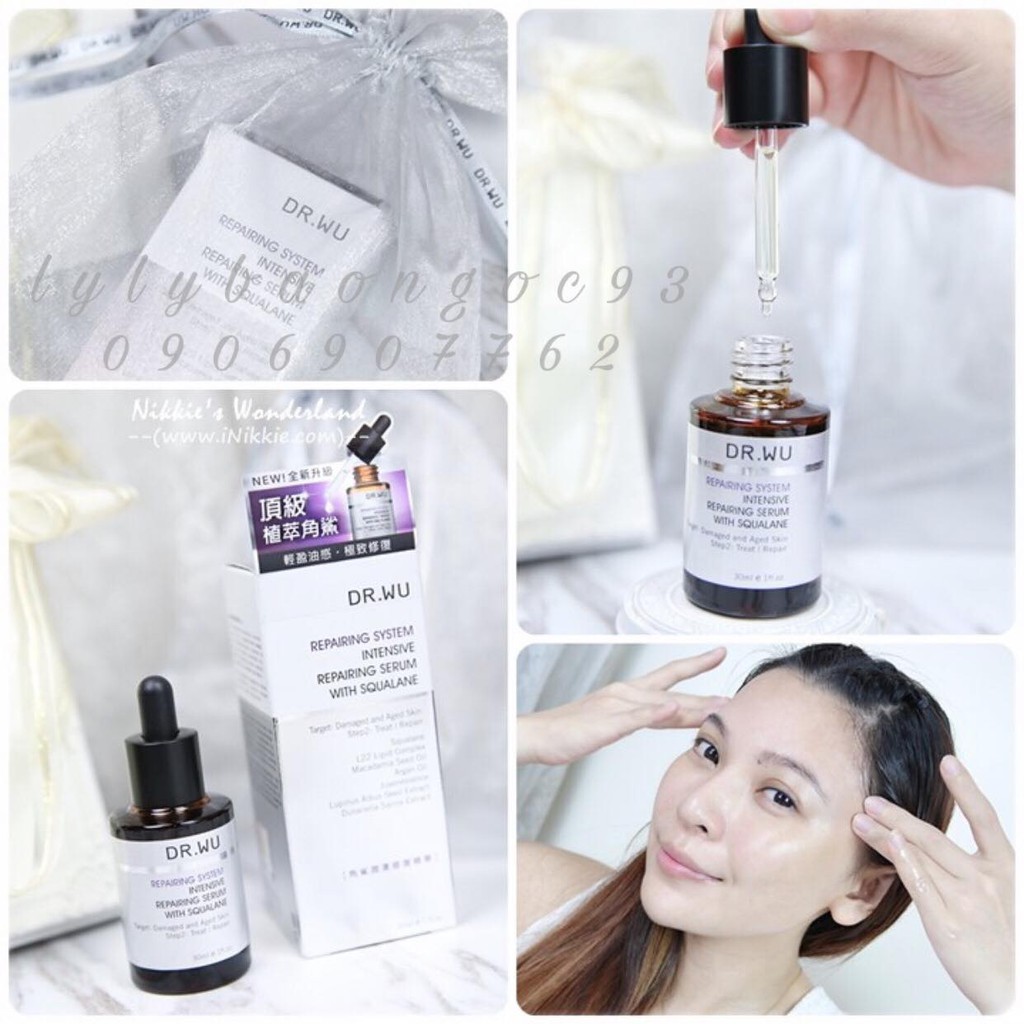 Tinh chất serum Squalane phục hồi da, chống lão hóa - Dr Wu Đài Loan