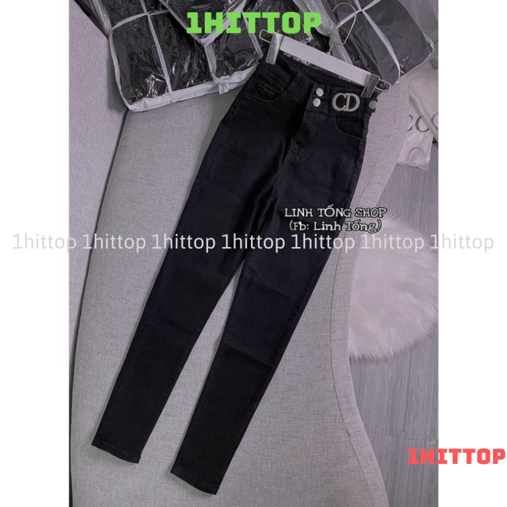 Quần jean lưng cao 2 khuy 1hittop