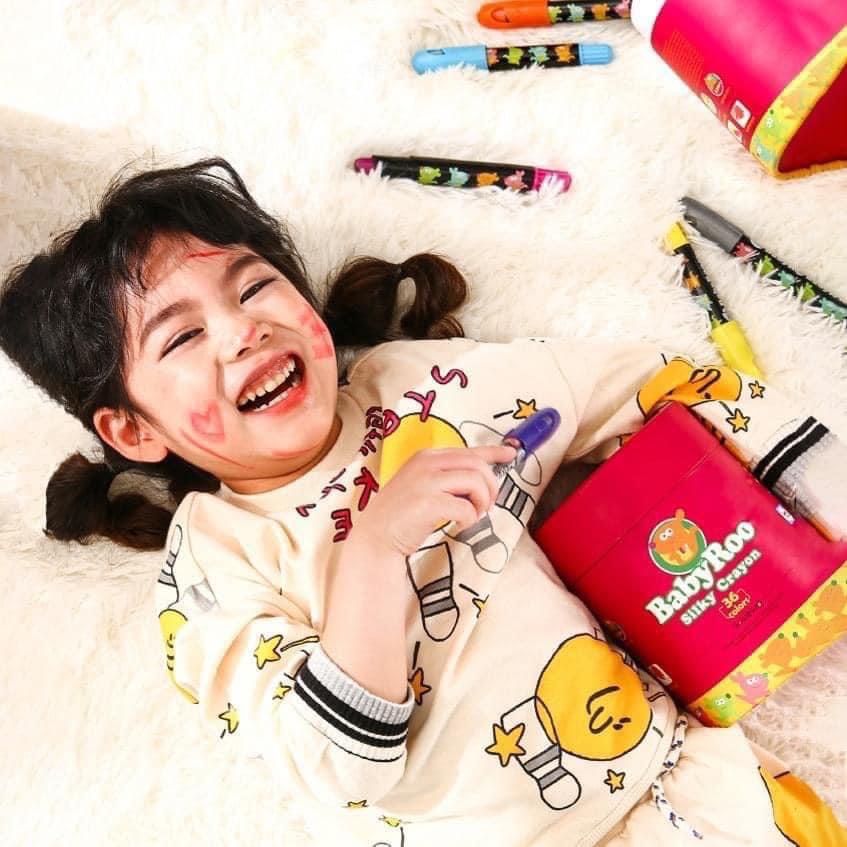 Đồ chơi tô màu CRAYON cao cấp, bộ bút sáp màu hữu cơ an toàn và thân thiện với bé cho bé tập tô