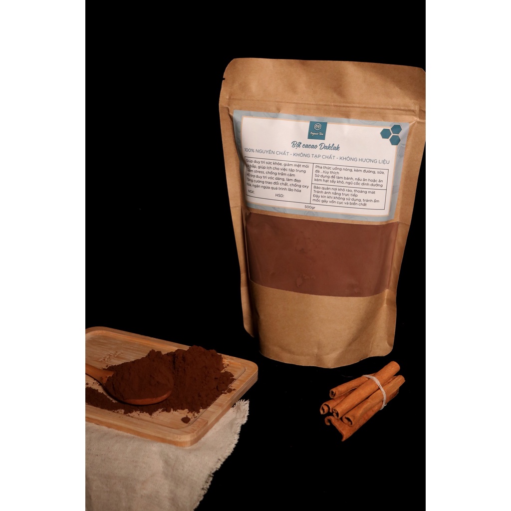 Bột cacao nguyên chất Daklak - 100% không pha đường, tạp chất