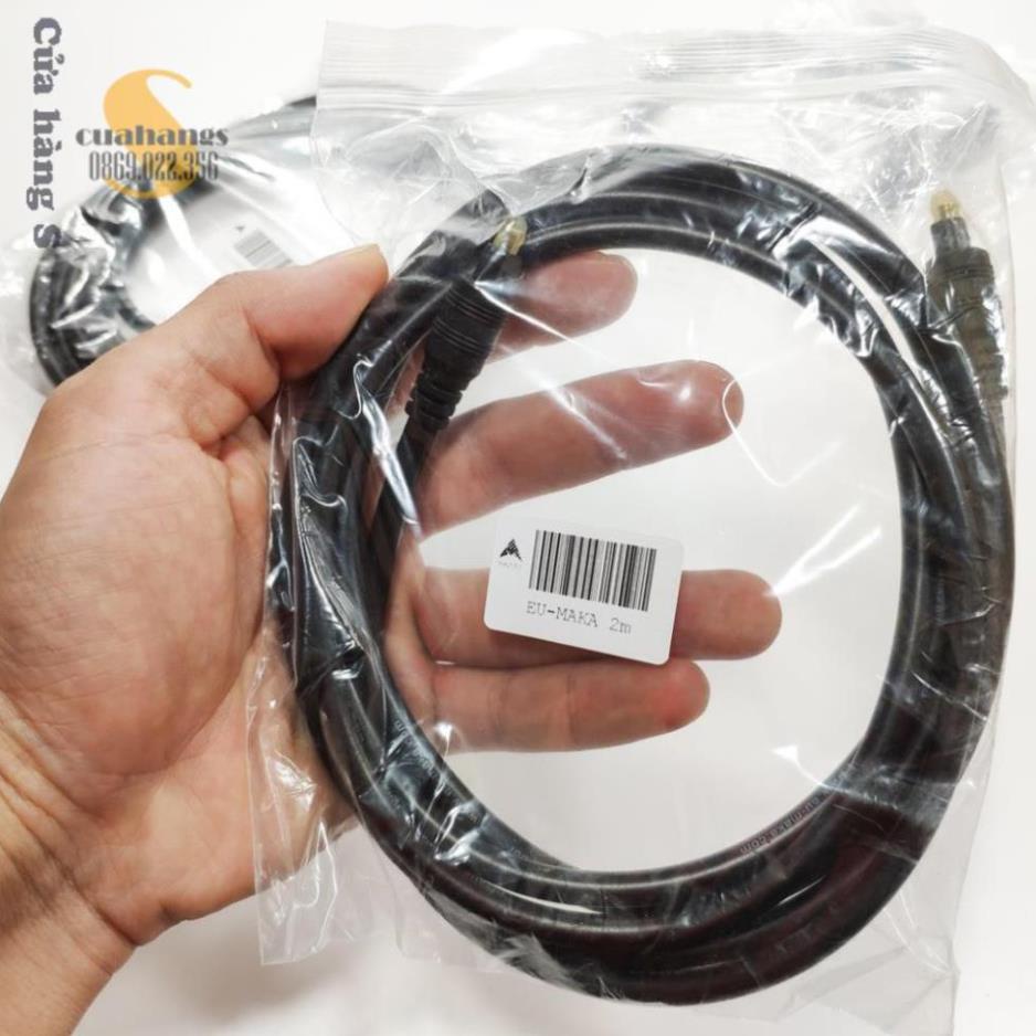 Dây cáp quang Optical âm thanh audio EU MAKA sợi to - Toslink