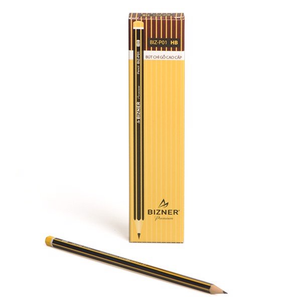 ( 1 Hộp 10 Cây ) Bút Chì Gỗ Cao Cấp Bizner BIZ P01 HB Thiên Long Camshop