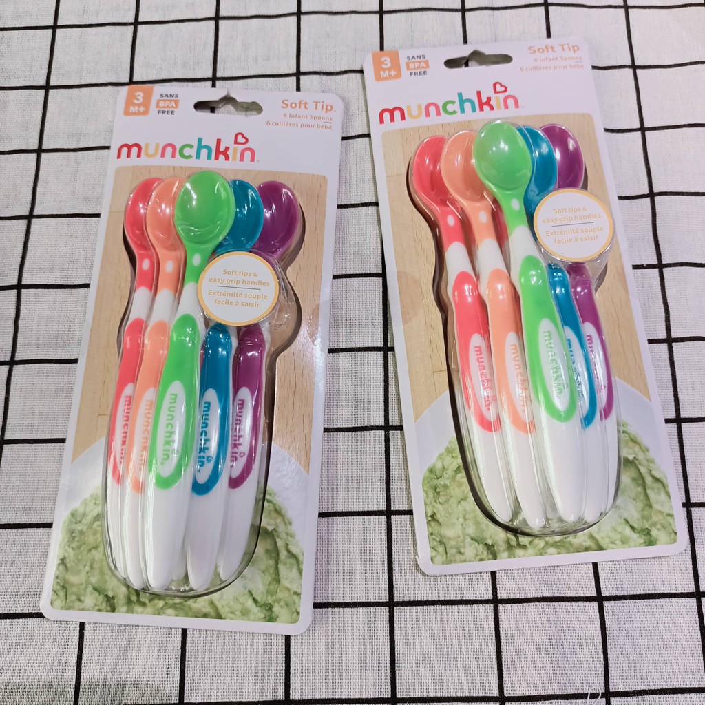 Thìa siêu mềm Munchkin cho bé 3M+
