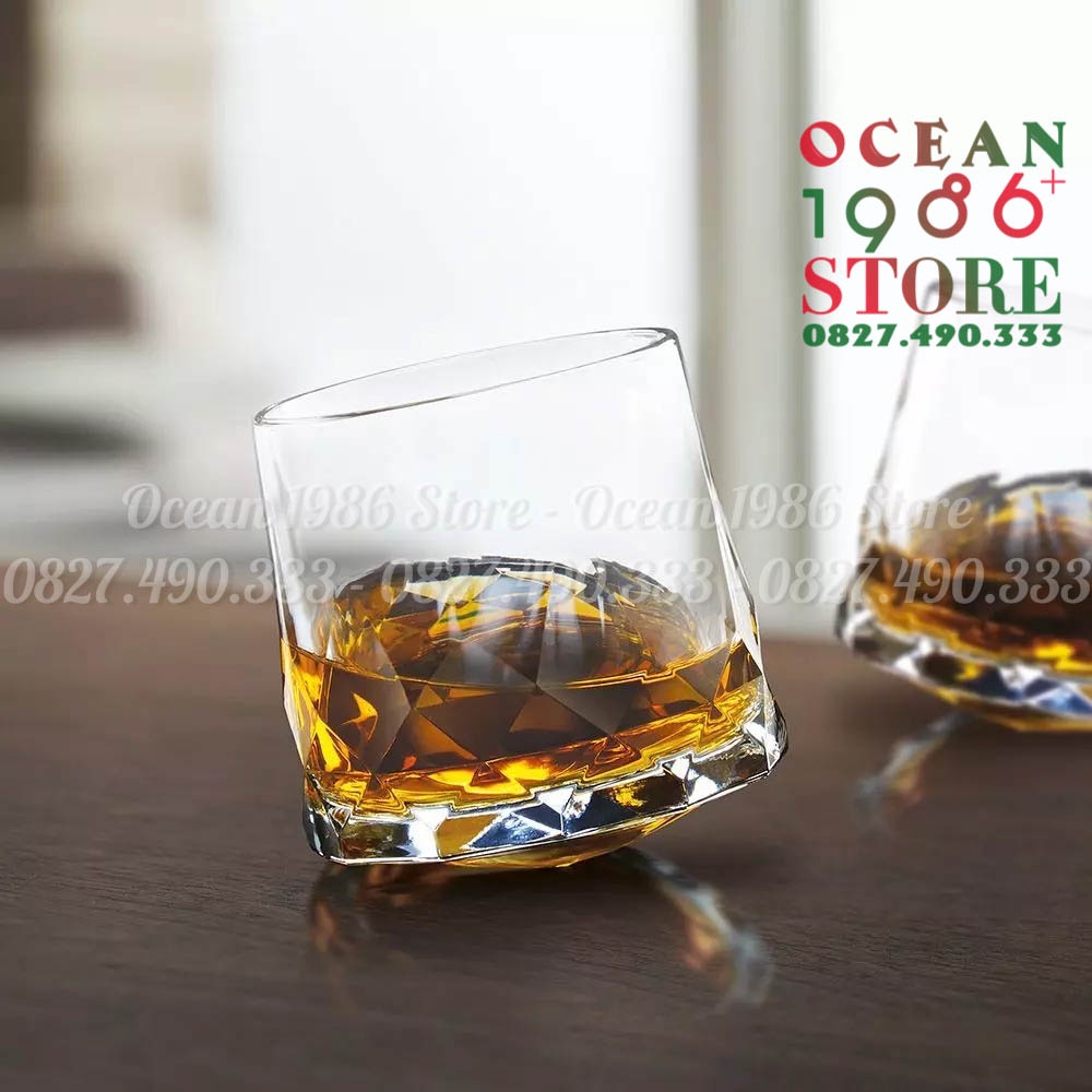 Bộ 6 cốc Nghiêng Connexion Whisky Rock Ocean – P02880 – 305ml