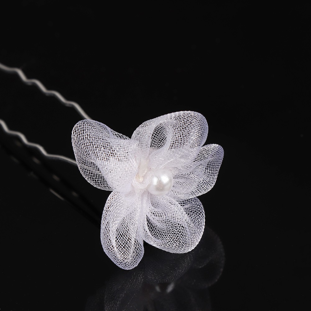 Trâm Cài Áo Hình Hoa Và Bướm Đính Ngọc Trai Giả Thời Trang