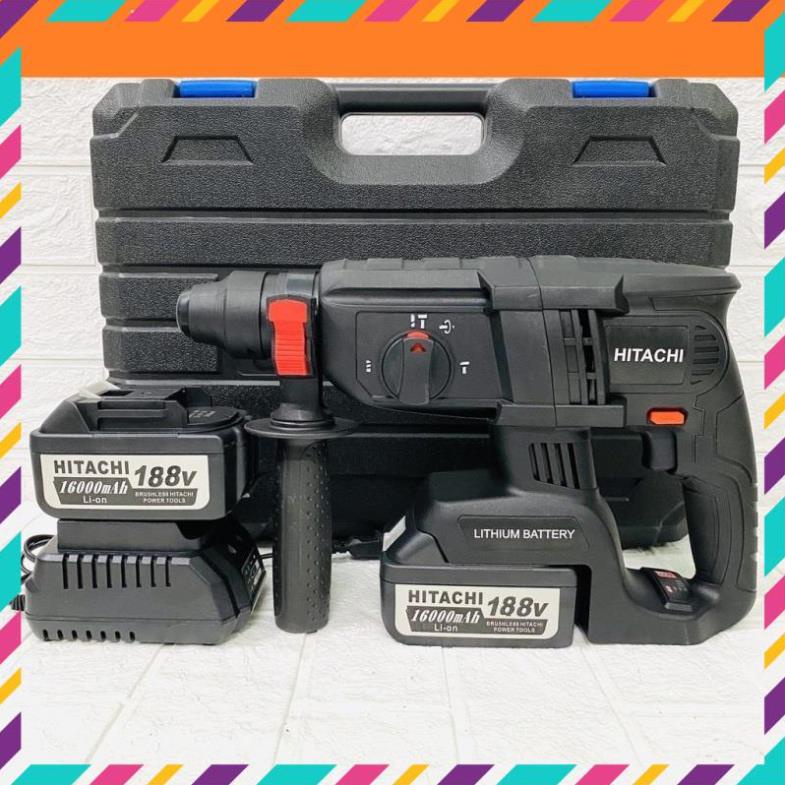 Máy Khoan Bê Tông  Pin HITACH 118v, máy khoan đục bê tông siêu khỏe siêu bên máy dùng pin tiện dụng cho công trình . .